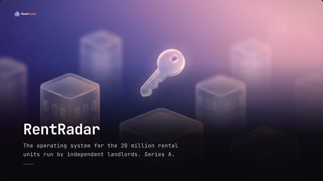 RentRadar deck title slide